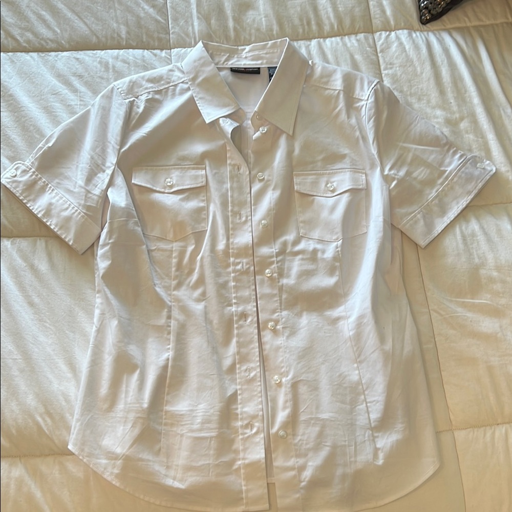 Classic White Women’s Blouse